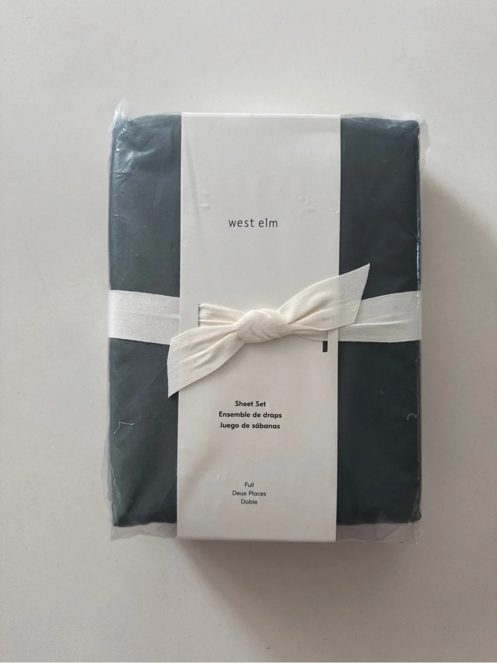 NEW West Elm FULL Size Silky TENCEL™ Sheet Set,  Stormy Blue